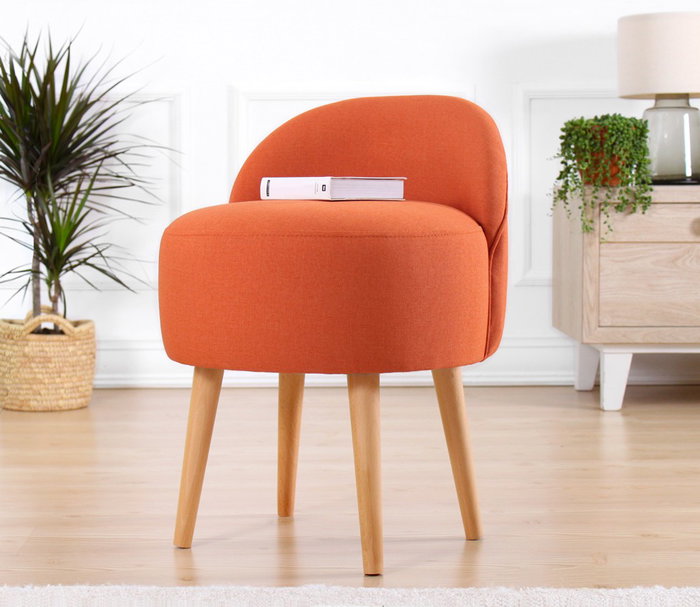 Atelier Del Sofa Puff Bohemio Naranja